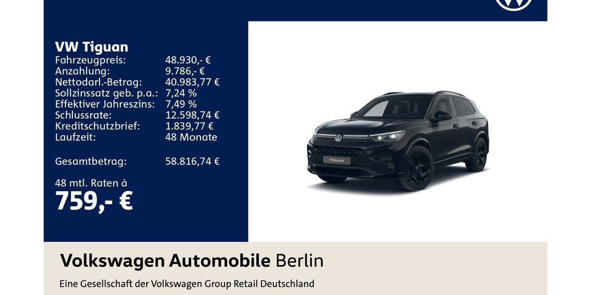 VW Tiguan 34.419 km 48.930 &euro; Berlin 12681