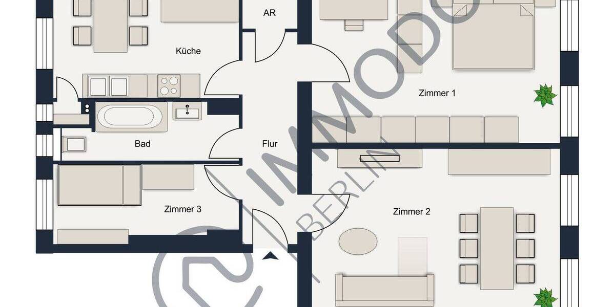 Etagenwohnung Berlin Friedrichshain - 3 Zimmer, 78 m&sup2;, 507.000&euro; | Angebot:25753104