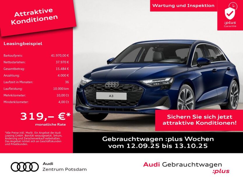 Audi A3 3.937 km 41.490 € Potsdam 14482