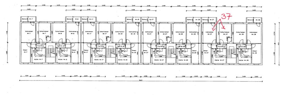 Etagenwohnung Potsdam Drewitz - 3 Zimmer, 61 m&sup2;, 190.000&euro; | Angebot:26224959