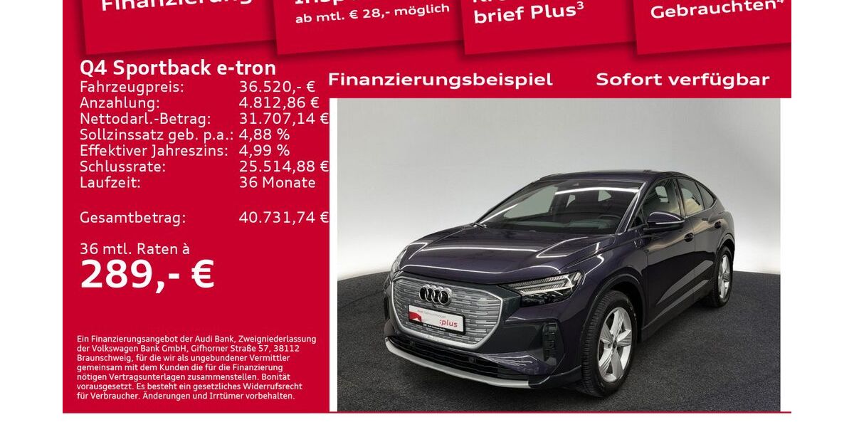 Audi Q4 e-tron 18.600 km 36.520 &euro; Berlin 10587