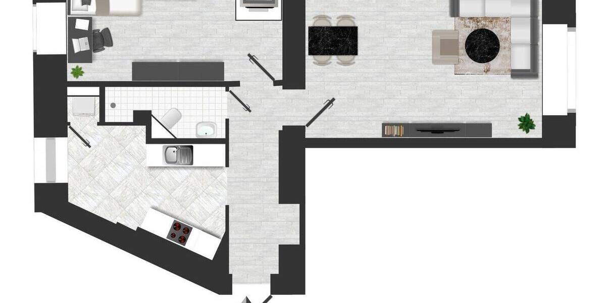 Etagenwohnung Berlin Neukölln - 2 Zimmer, 47 m&sup2;, 235.000&euro; | Angebot:26710998