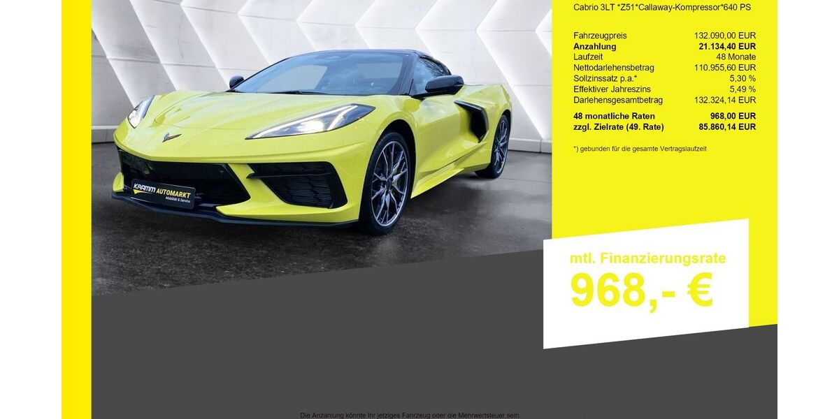 Corvette C8 1.450 km 129.980 &euro; Berlin-Französisch Buchholz 13127