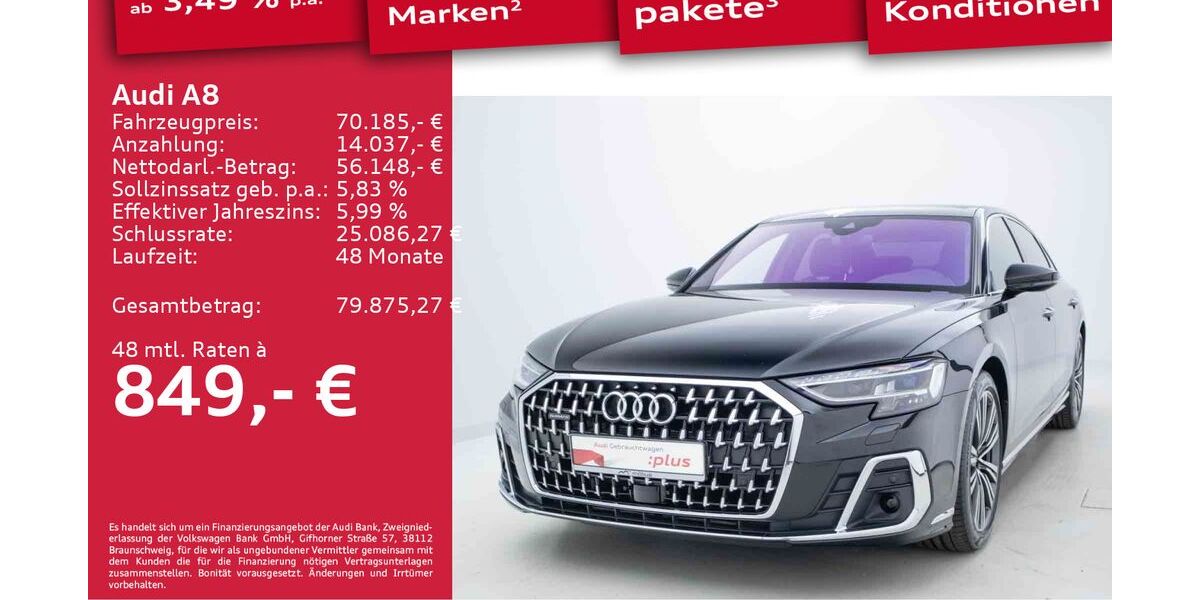 Audi A8 49.217 km 64.889 &euro; Berlin 13088