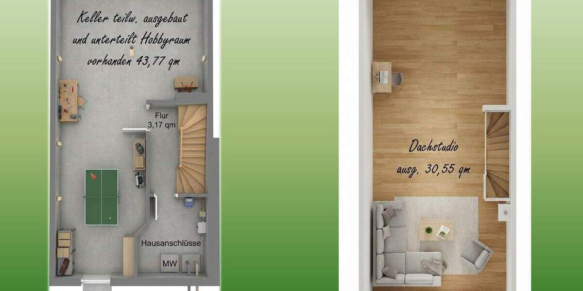 Reihenmittelhaus Werder (Havel) - 5 Zimmer, 124 m&sup2;, 419.000&euro; | Angebot:25688516