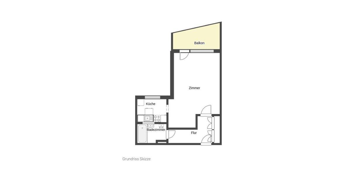 Etagenwohnung Berlin Reinickendorf - 1 Zimmer, 39 m&sup2;, 273.000&euro; | Angebot:26562623