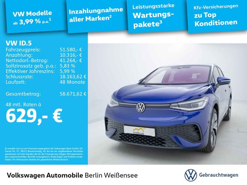 VW ID.5 10.000 km 51.580 € Berlin 13088