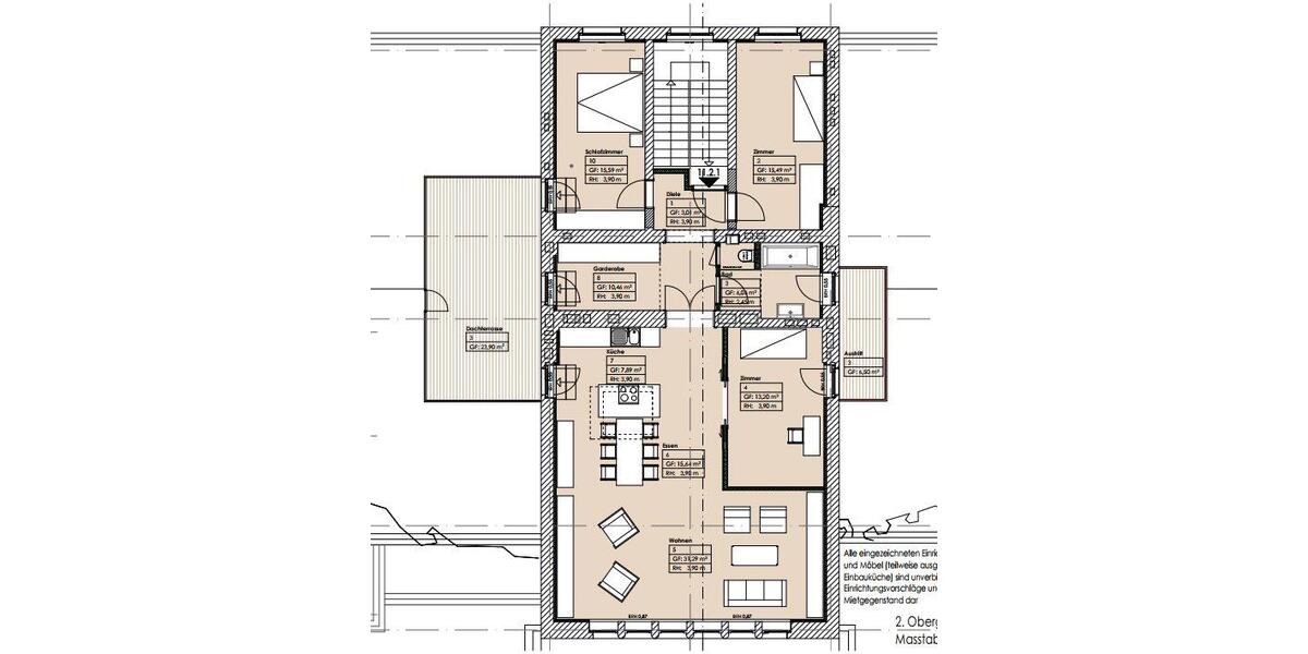 Terrassenwohnung Berlin Neukölln - 4.5 Zimmer, 134 m&sup2;, 2.613&euro; | Angebot:27719052