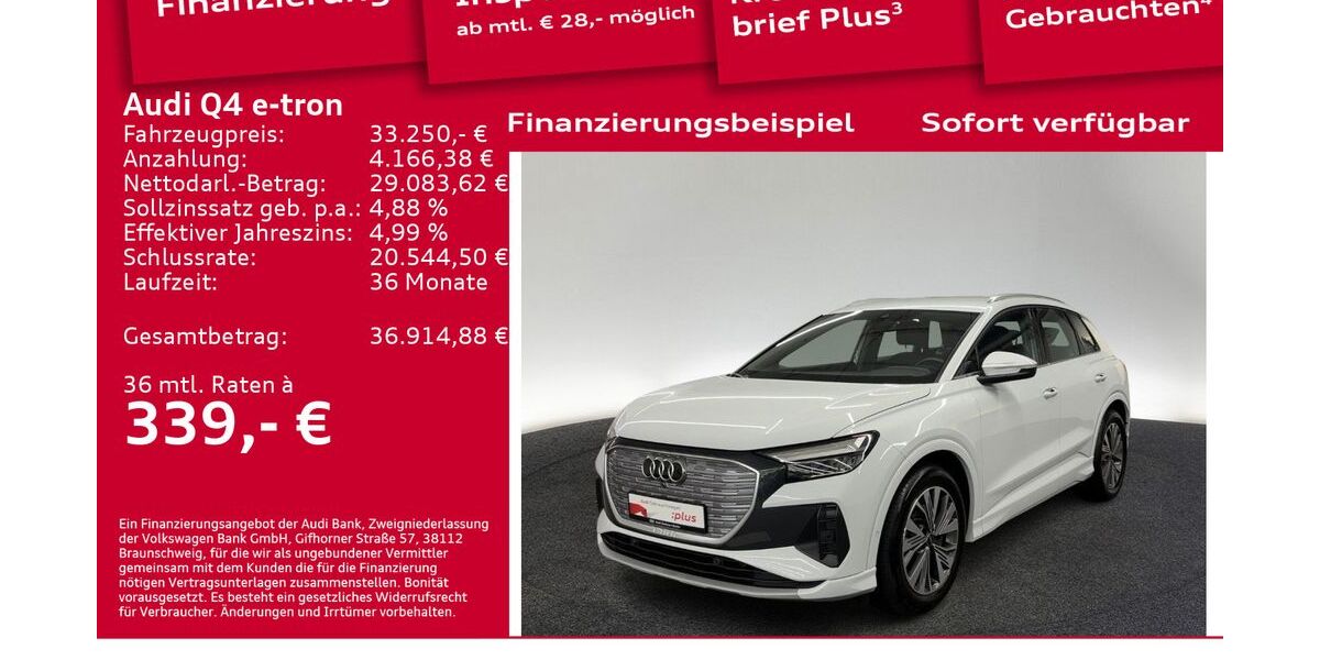 Audi Q4 e-tron 30.800 km 32.500 € Berlin 10587