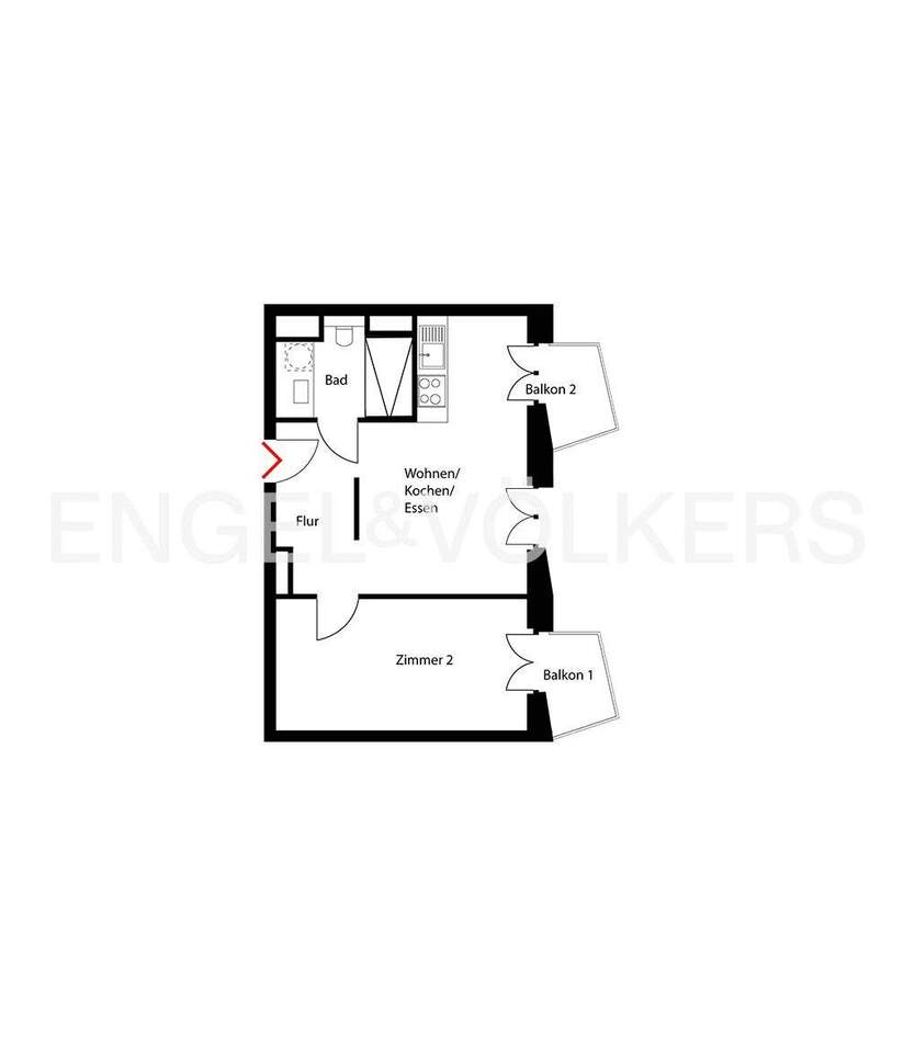 Urbanes Wohnen vis-à-vis der Spree - direkt an der East Side Gallery 2 zimmer