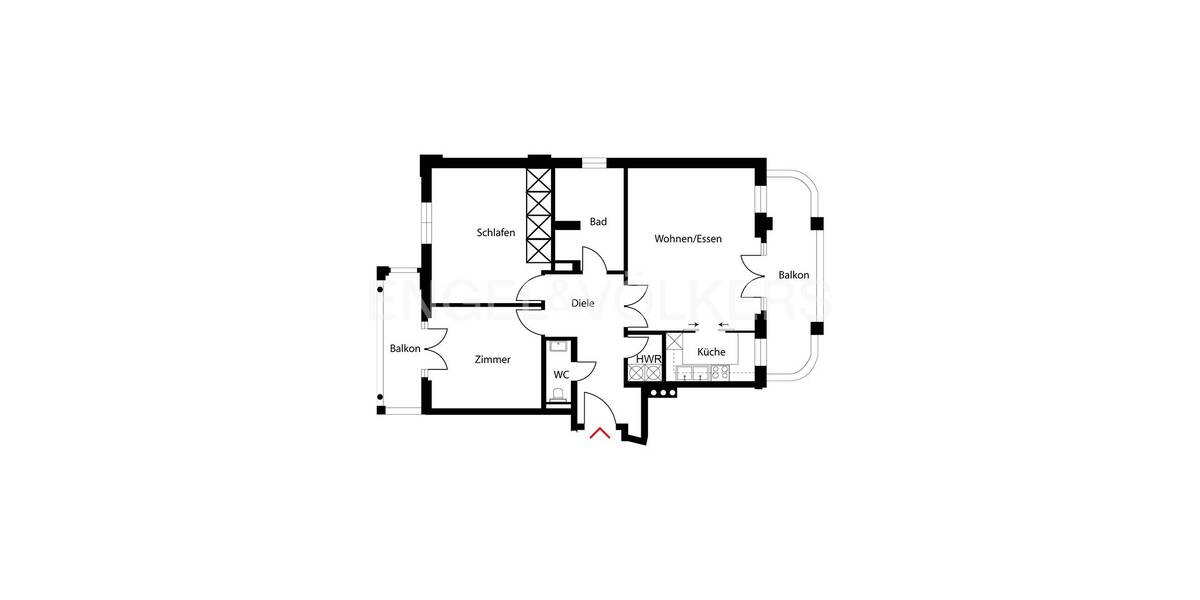 Etagenwohnung Berlin Mitte - 3 Zimmer, 102 m&sup2;, 1.395.000&euro; | Angebot:26856925