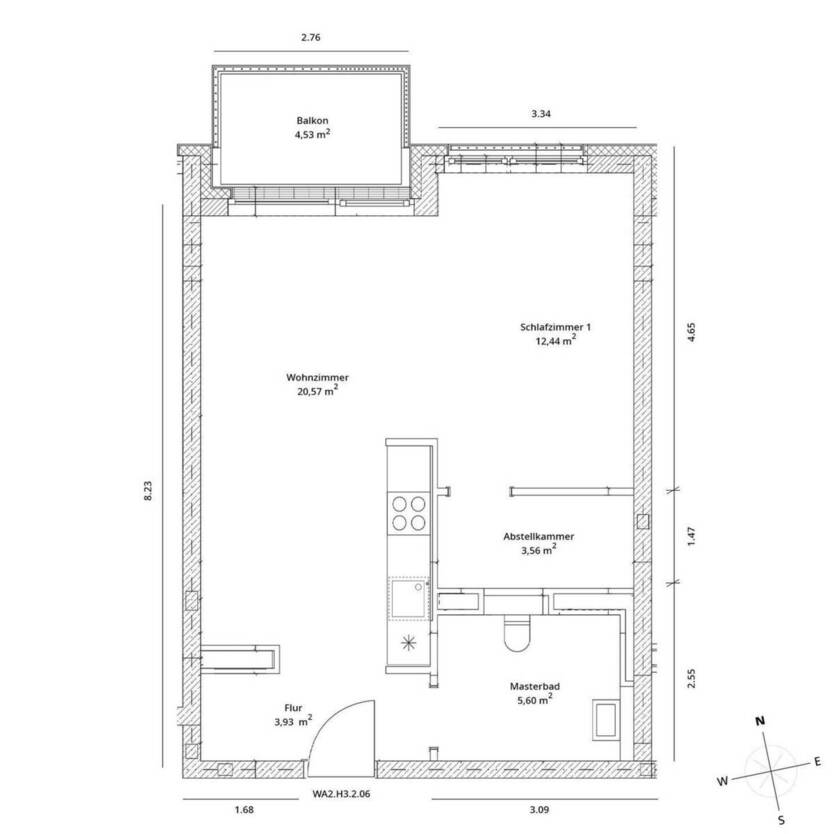 1 Zimmer mit Balkon - HAVELUFER Quartier