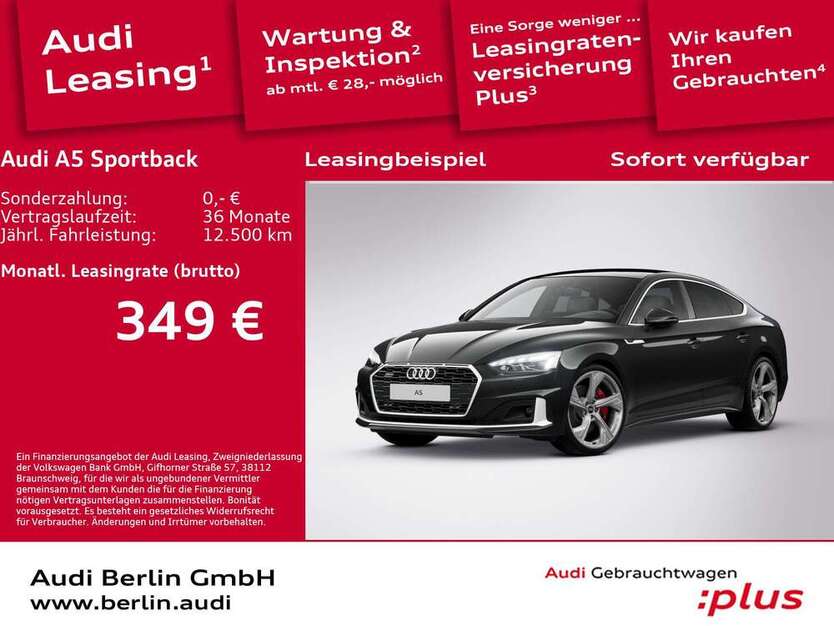 Audi A5 28.576 km 48.900 € Berlin 12489