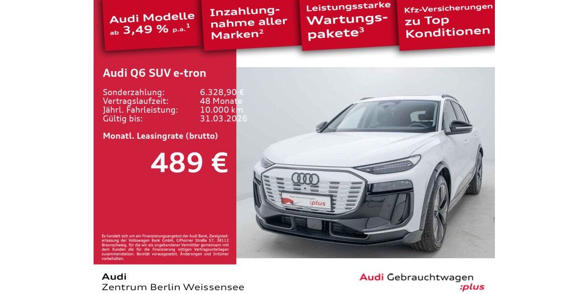Audi Q6 e-tron 8.929 km 60.789 &euro; Berlin 13088