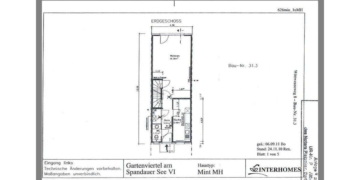 Reihenhaus Berlin Mitte - 4 Zimmer, 120 m&sup2;, 2.300&euro; | Angebot:26225841