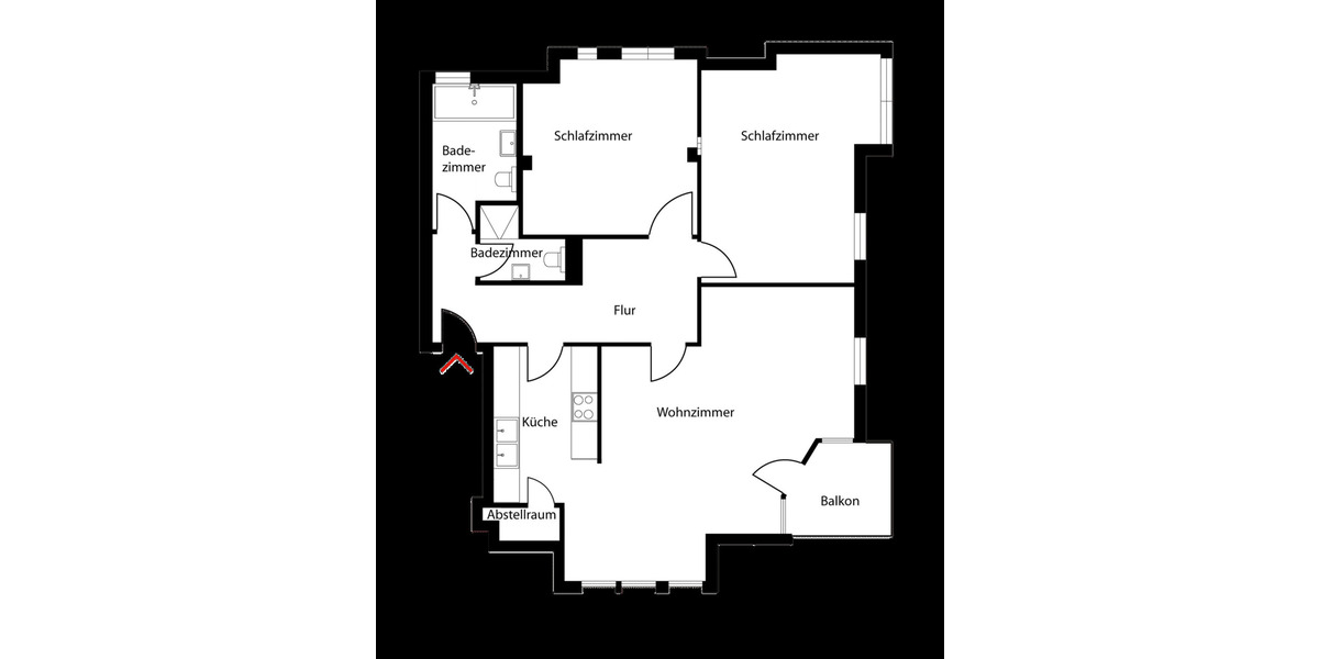 Etagenwohnung Kleinmachnow - 3 Zimmer, 97 m&sup2;, 450.000&euro; | Angebot:26869994