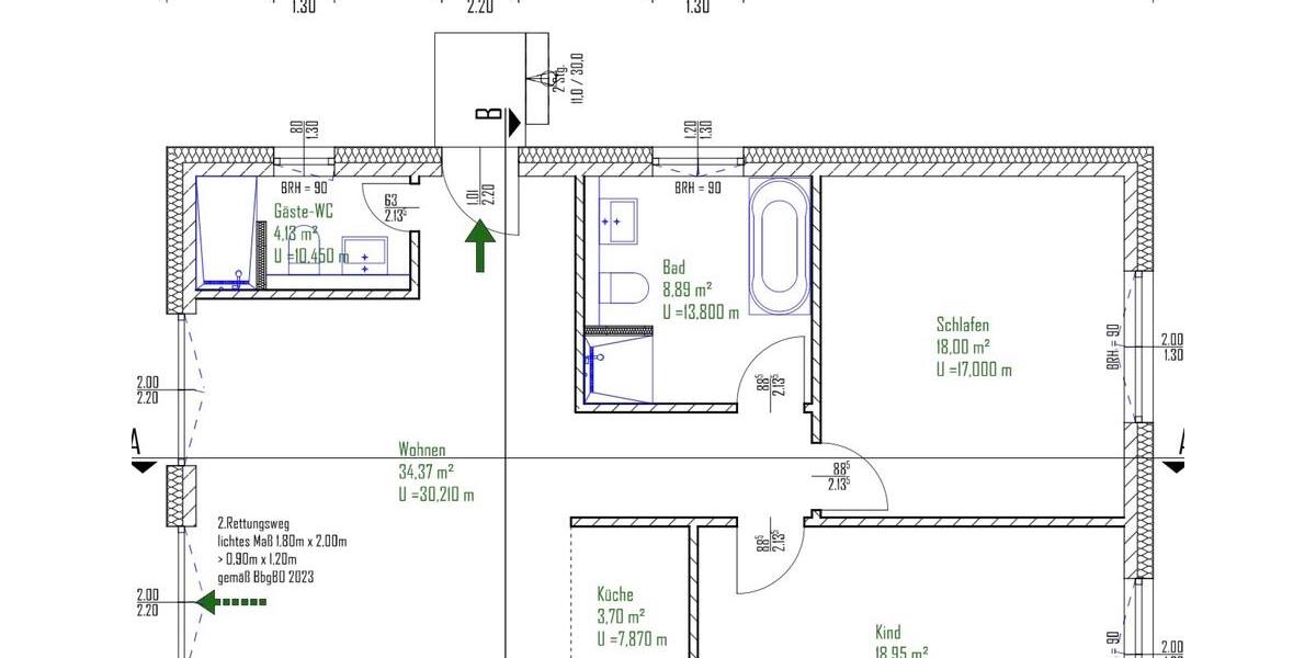Erstbezug Moderne 3-Zimmer-Neubauwohnung mit Garten und Terrasse 3 zimmer