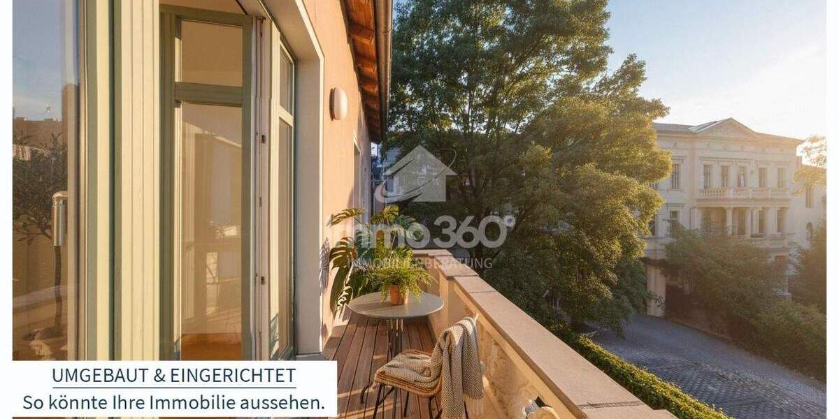 Großer Balkon: Modernisierte Altbauwohnung in der nördlichen Innenstadt 3 zimmer