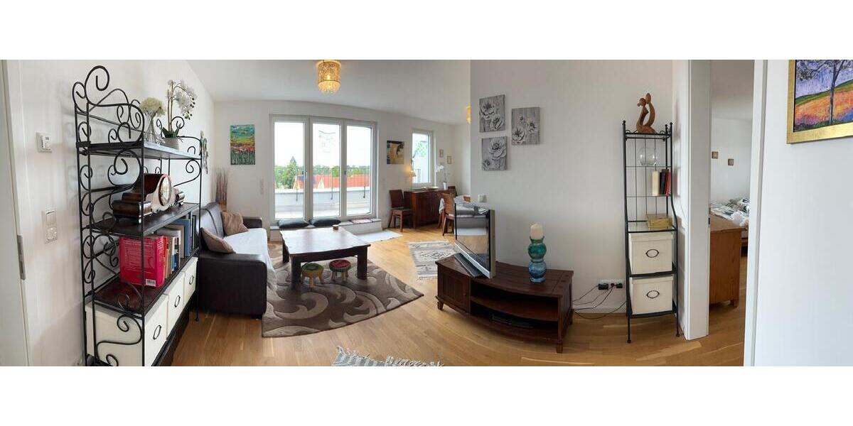 Hochwertig eingerichtete DG-Wohnung mit großer Dachterrasse u. schöner Aussicht auf den Hahneberg 4 zimmer