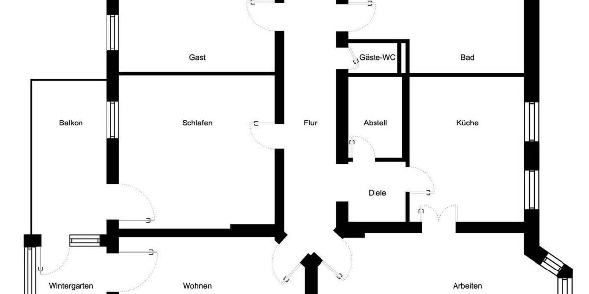 Etagenwohnung Potsdam Berliner Vorstadt - 5 Zimmer, 159 m&sup2;, 1.350.000&euro; | Angebot:23710442