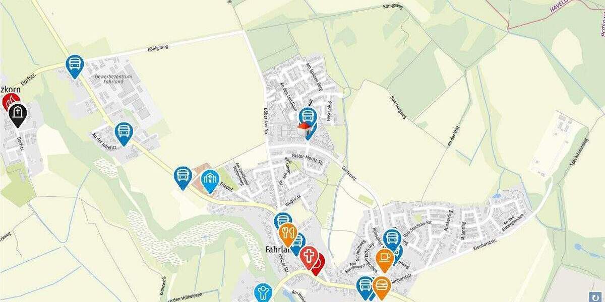 Etagenwohnung Fahrland/Potsdam Fahrland - 2 Zimmer, 50 m&sup2;, 155.000&euro; | Angebot:25564307